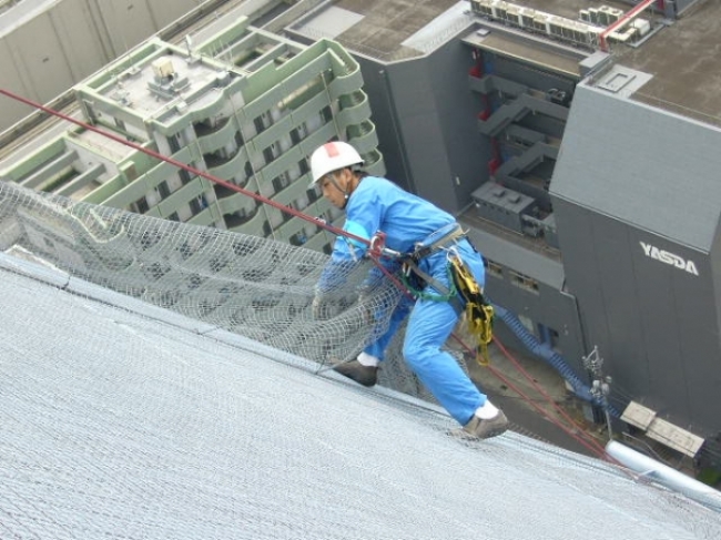 工事用養生ネット設置