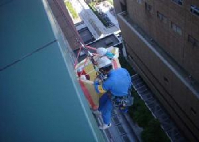 航空障害灯交換作業